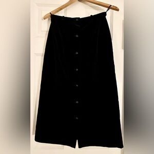 Valentino Midi Skirt - Vintage - Black Velvet - S / 2